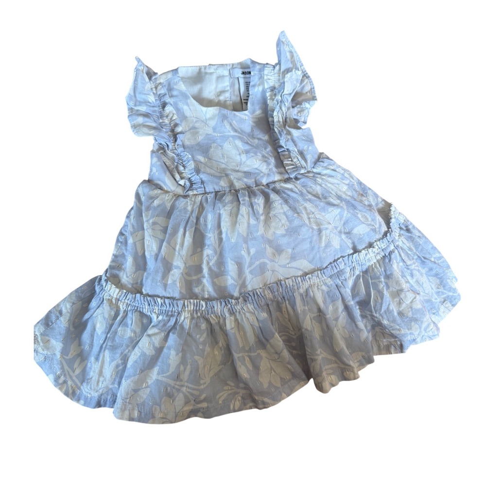 Jason Wu blue floral ruffle‎ infant dress